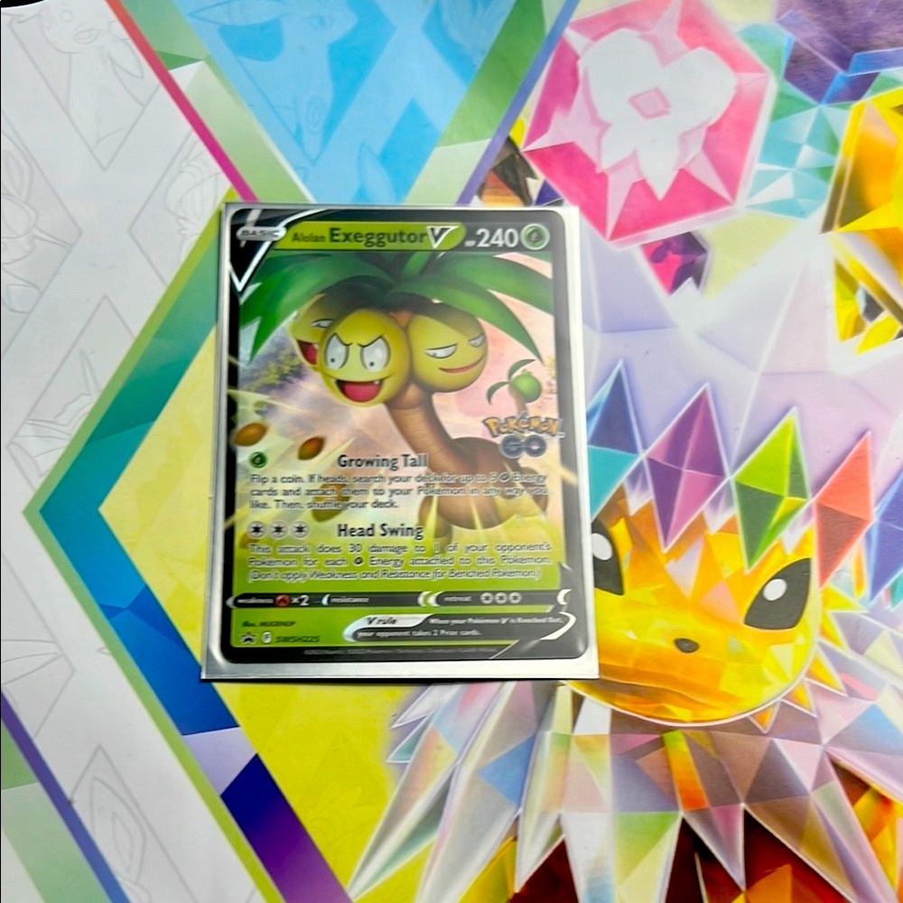 Alolan Exeggutor V Promo Card Black Star Pokémon Card